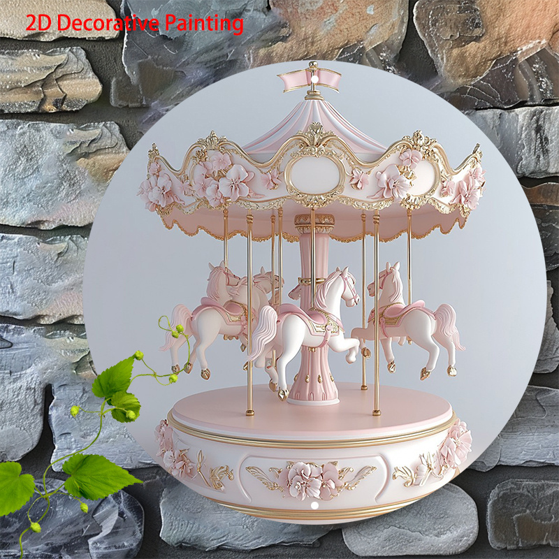 * European-* Music Box - Plastic, No Batteries Required - * Home Decor & Gifts Toy