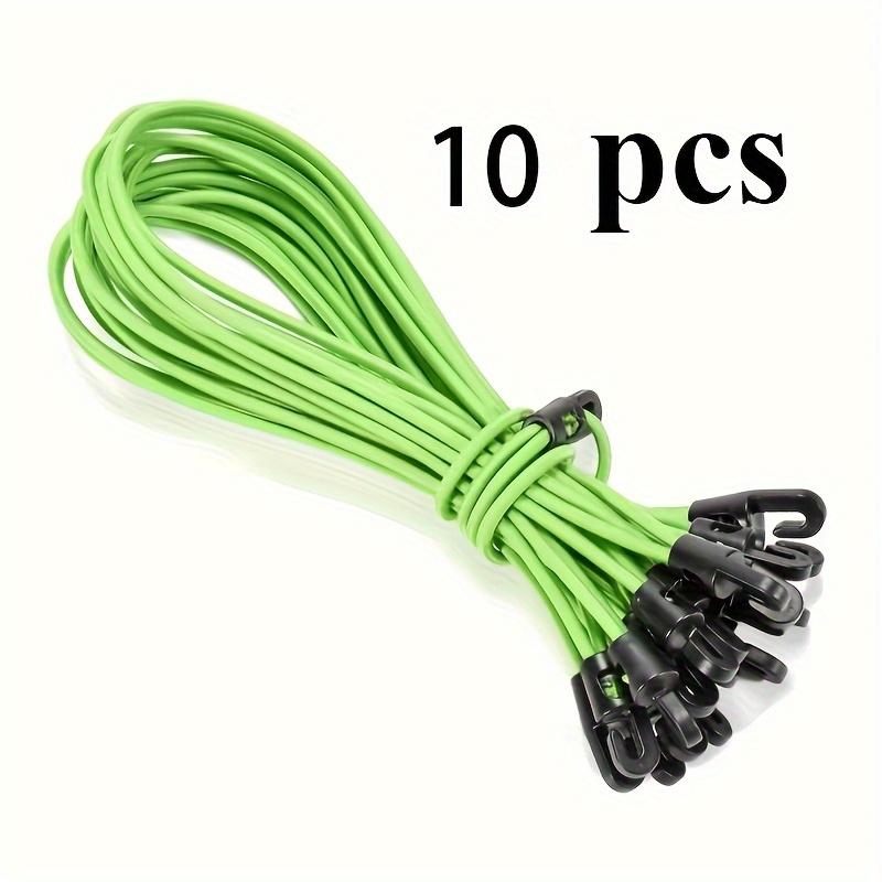 E-shop 10 Hochbelastbare Elastische Spanngurte mit Haken Spannseilen – Verstellbare Mehrzweckgurte, geeignet für Zuhause, Reisen Campingausrüstung |