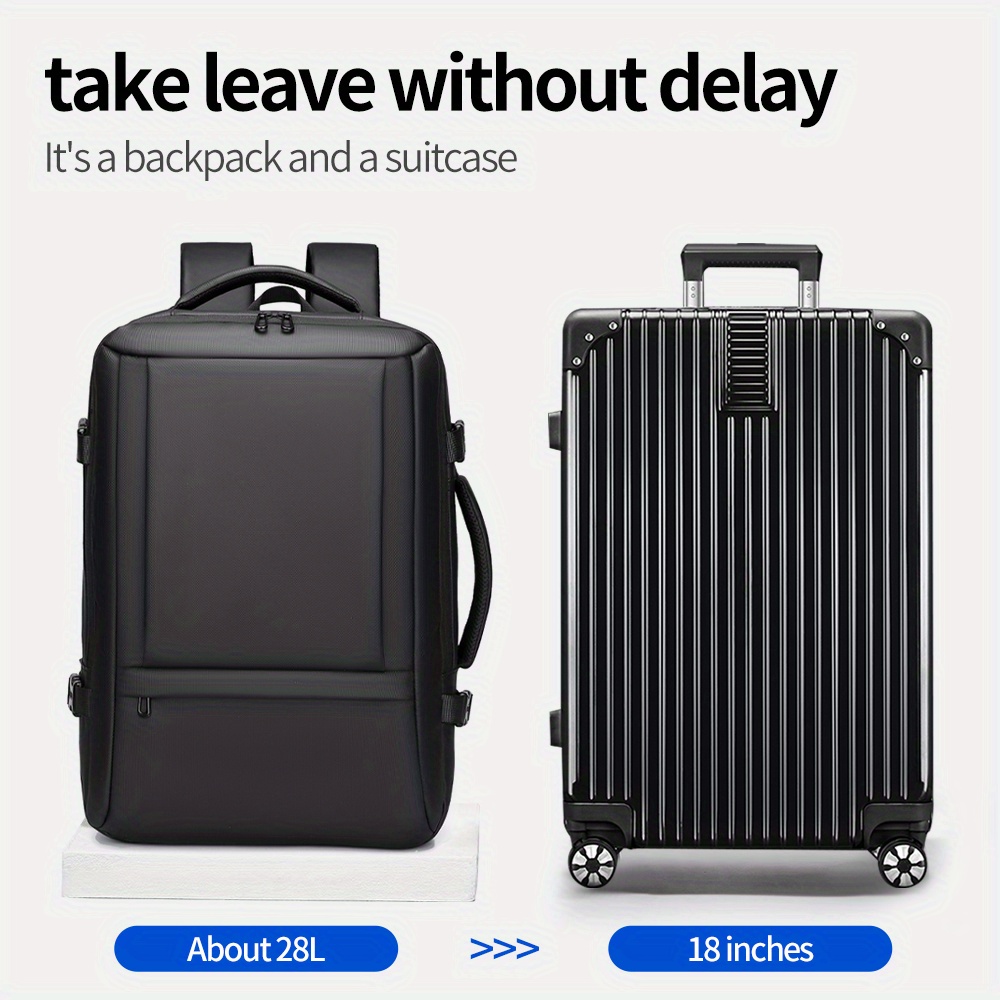 Weixier Sac à dos portable extensible - Sac à dos de voyage grande capacité avec compartiment pour ordinateur portable de 39,62 cm, sac à dos d'affaires robuste, plusieurs poches zippées, bretelles d'épaule réglables - Sac à dos extensible pour le travail, l'école, les vacances - Sac à dos unisexe pour hommes et femmes (noir), trajet quotidien, design élégant, construction durable, travailleurs de bureau, épais