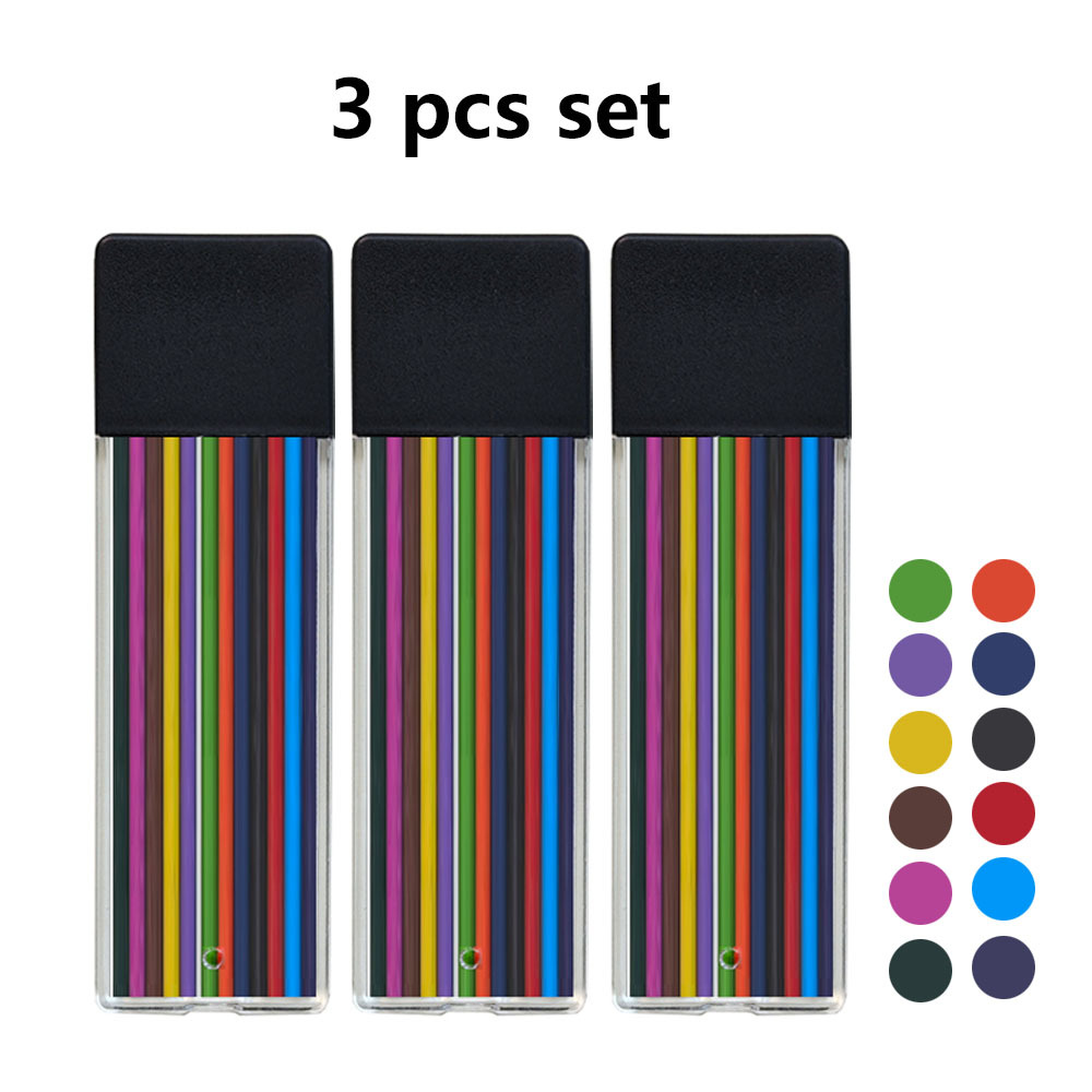 3 Boxes/set 12 Color Lead Lead Core Writing Painting Sketching And Fine Writing Tools