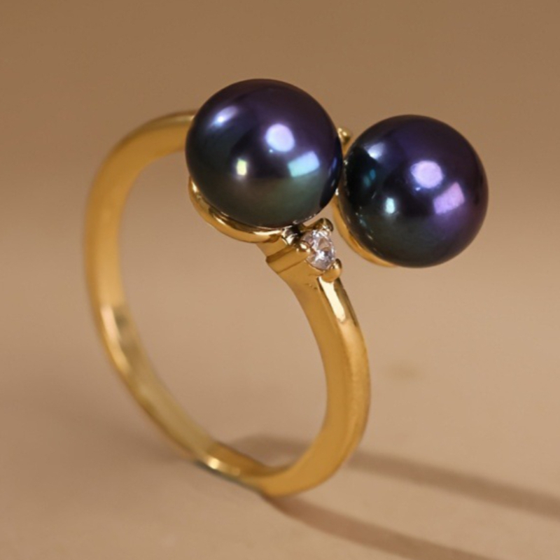 TEMU Bague CUY pour femme réglable vintage plaquée avec synthétique et - de juin/ Cadeau adapté pour les anniversaires d'avril, mariage, bijoux