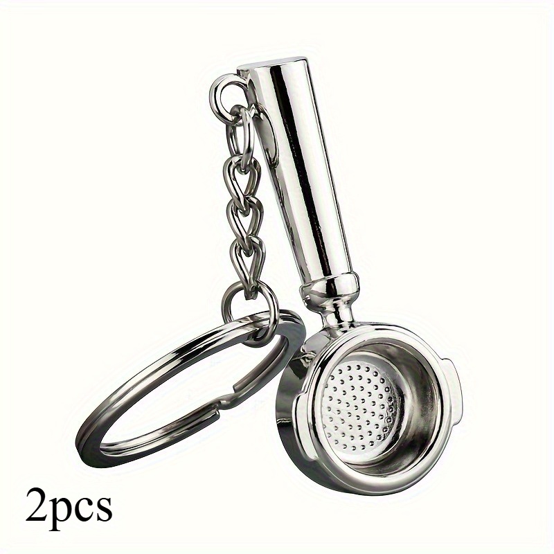 TEMU Portachiavi Chic Mini Portafiltro da Caff癡 - Elegante Ciondolo in per Borse, Borsette e Chiavi 'Auto - Regalo per Appassionati di Caff癡