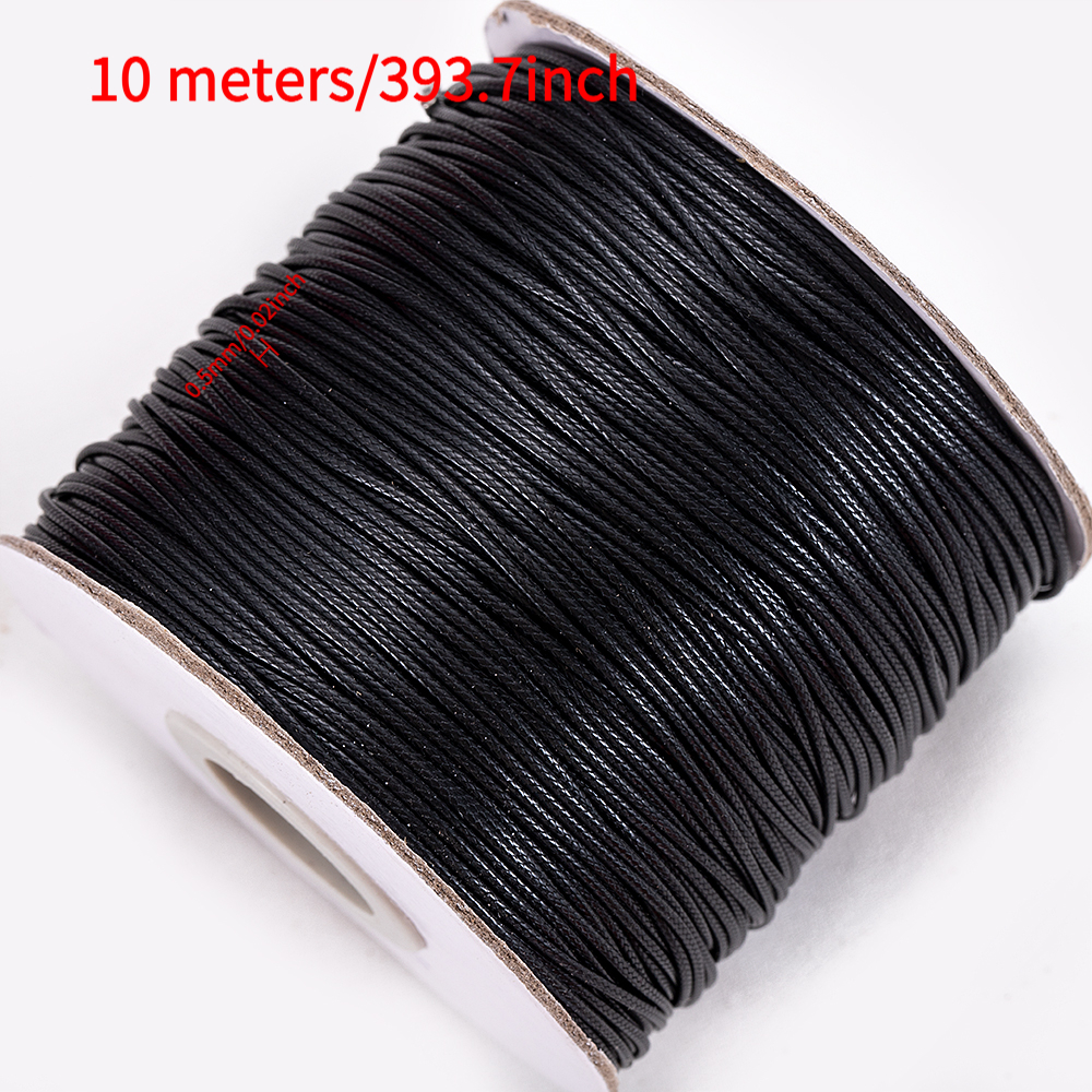TEMU Cordón fino de cuero sintético de 5 metros para manualidades - Cuerda multicolor para hacer pulseras, collares y joyería, hilo y duradero tipo