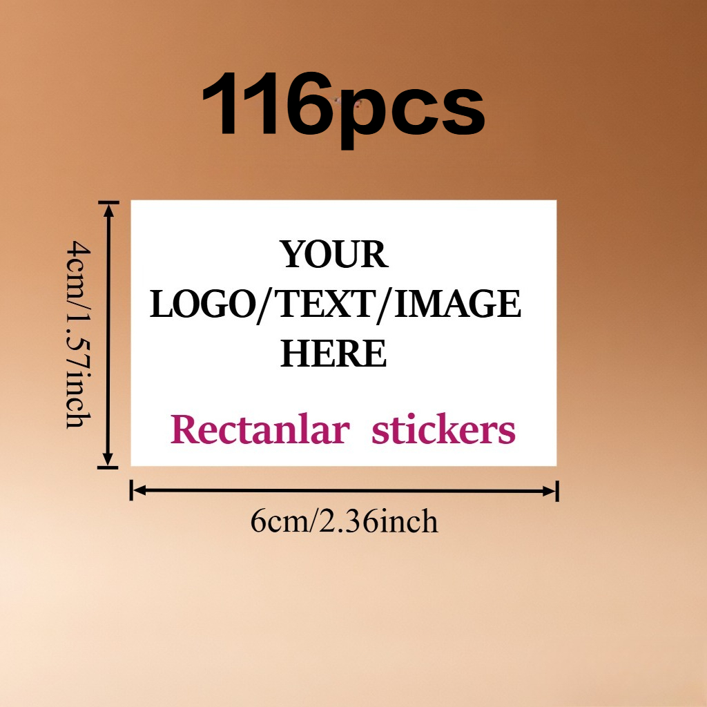 Custom Rectangular Personalized Stickers in Multiple Sizes
