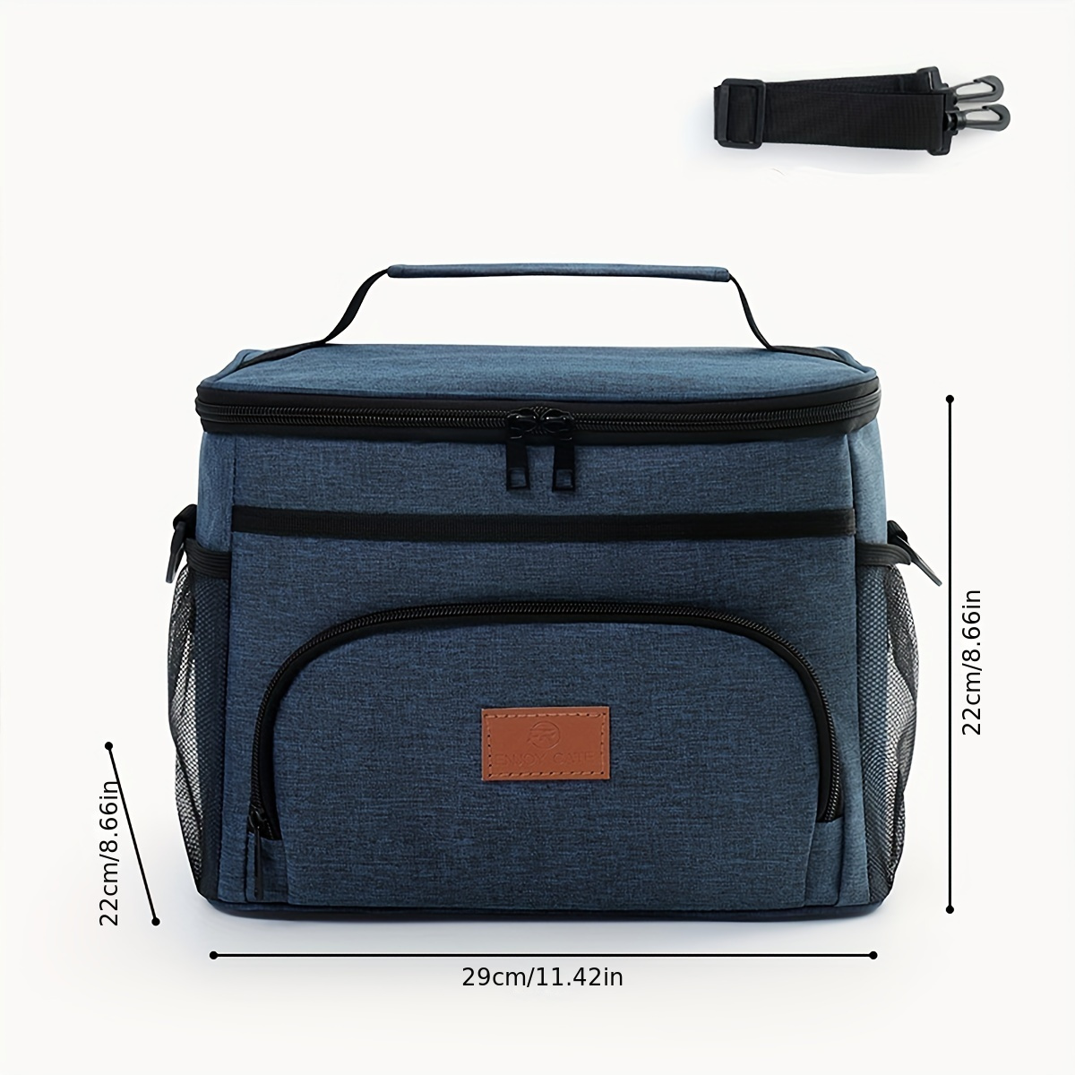 TEMU 1pc Large Capacity Insulated Lunch Bag, Insulated Lunch Box, Portable Lunch Box, Large Capacity Insulated Cold Bag, Picnic Bag, Insulated Lunch
