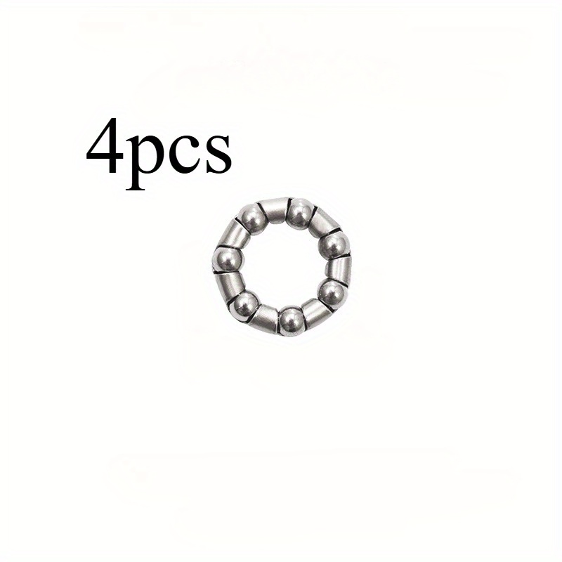 4pcs Bicycle Front Wheel Steel Ball Bearings, Durable And Corrosion Resistant, Suitable For All , Metal Material, Bike Additions - Bike Repair Parts