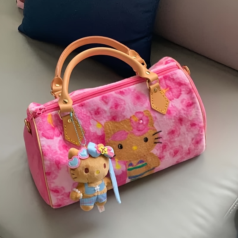 Image of Fashionable And Stylish Hello Kitty Cartoon Graffiti Tote Bag, Style, Large Capacity, Versatile And Elegant Shoulder/crossbody Bag