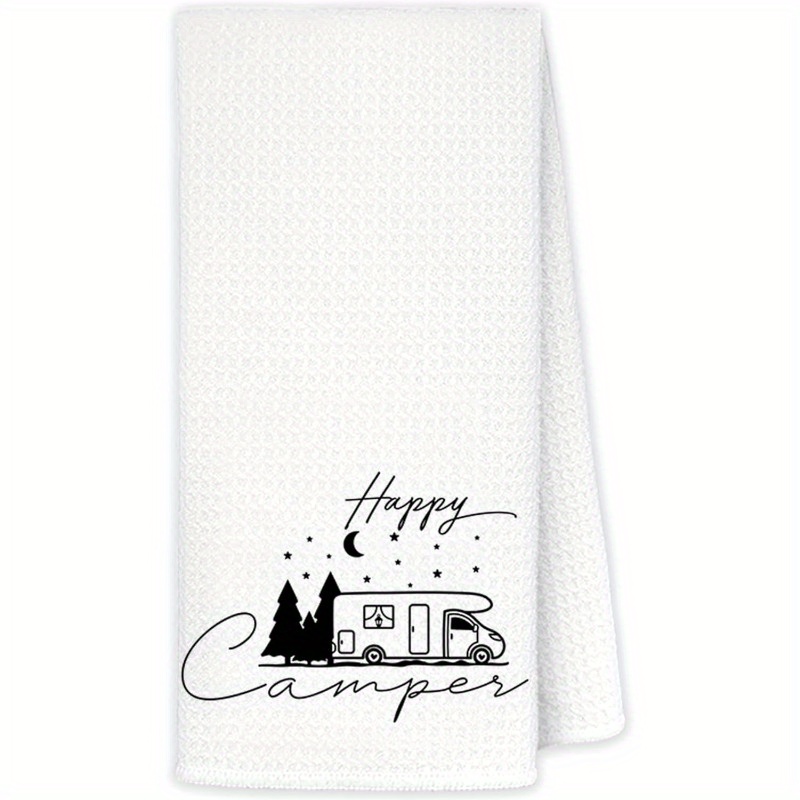 E-shop 18×26 ZOLL Happy Küchentücher, Geschirrtücher für Camping, Geschenke für Camping-Enthusiasten, Handtücher für das Badezimmer, Geschenke für ,