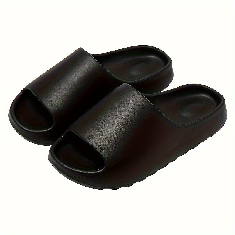 TEMU Men's Eva Cloud Slides, Casual Non-slip Slippers, Indoor And Outdoor Beach Shower Open-toe Shoes, Spring And Summer