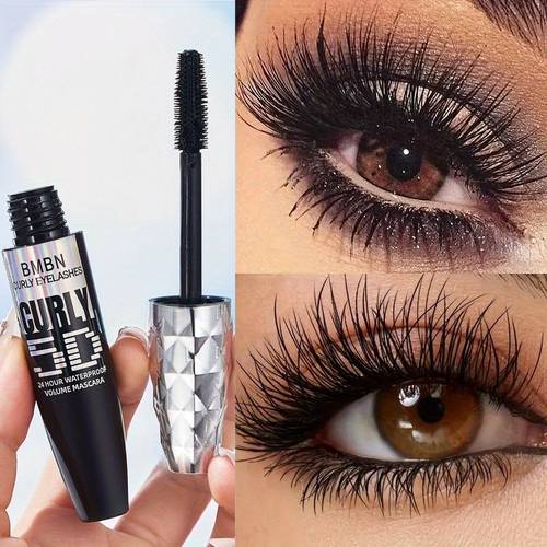 1 pack 5d mascara waterproof sweatproof non greasy formula long lasting ing volumizing effect smudge proof mascara for everyday all day wear suitable for all light beige types including sensitive eyes elegant black mascara event makeup sleek packaging smooth application makeup essentials defining brushes