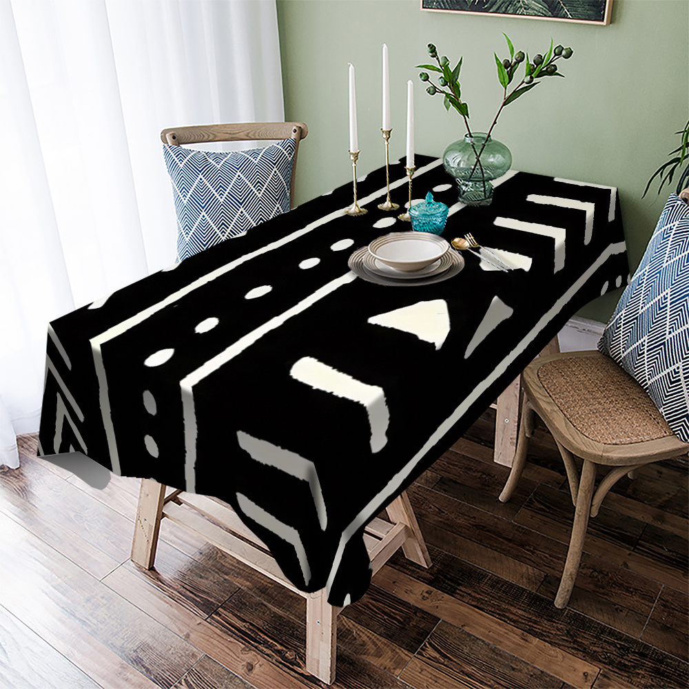 

Black History Month Celebration Tablecloth - African Tribal Design, Polyester, Home & Kitchen Decor, Parties & Holidays