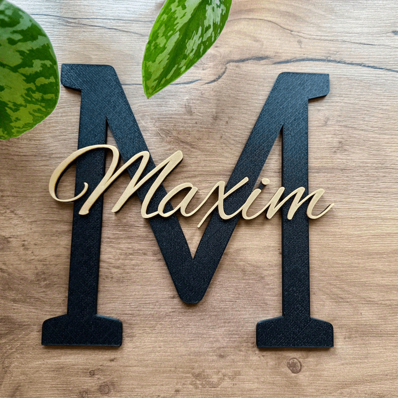 Custom Name Sign, 27 By 30 Cm, Entrance Sign, Kids' Sign, Decoration For Room, Wall Art, In Bright Colors