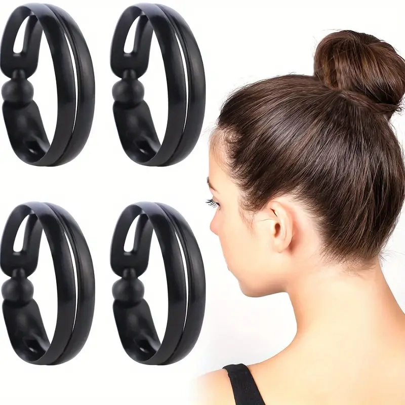 

1pc Twist Donut Hair Styling Tool, Black Mushroom Head Hair Reel For And Ball Head Hairstyles