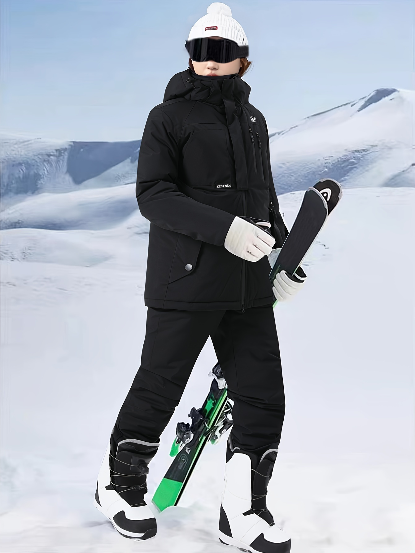 Jacket Black Snow Jeans Snow Pants Skiing Jacket And Pants Montec Fawk Ski  Pants Men Black