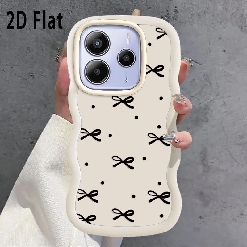 TEMU Phone Case - 2d Flat Phone Case For Redmi Note 14 4g, Creative Slim Lightweight Protective Hard Back Cover With , Scratch Resistant Non-slip