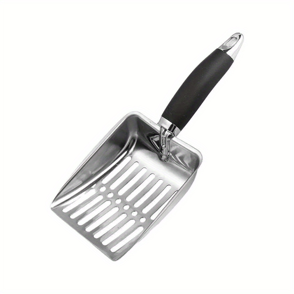 1pc stainless steel cat   with long handle   sand leakage design ideal for cat litter cleaning pet waste removal tool Product details 0