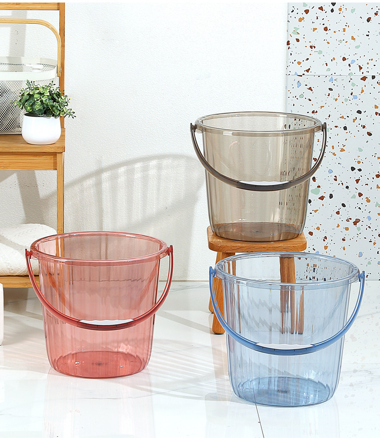 4pcs   pet transparent cleaning set   laundry bucket water scoop washbasin rinsing cup for   home cleaning details 10