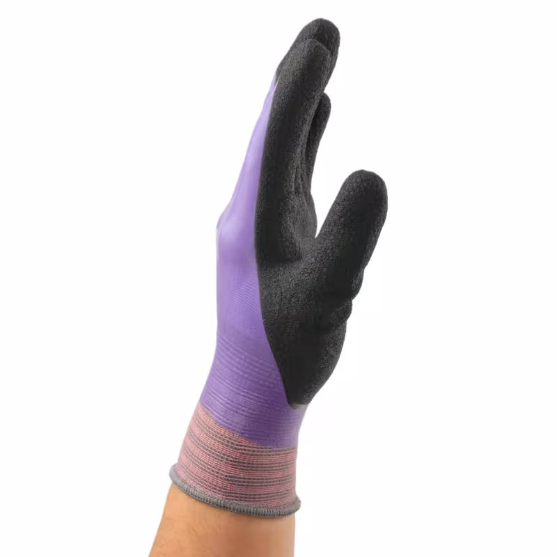 purple rose gloves thickened dishwashing cleaning gloves for women and men use in kitchen or bathroom indoor outdoor compatible with black accents Product details 1