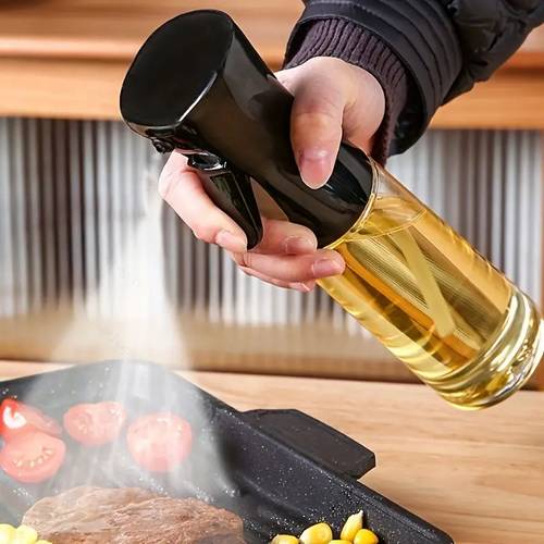 1pc 200ml 300ml olive oil spray bottle leak proof kitchen high pressure sprayer for grilling air fryer camping cooking tools