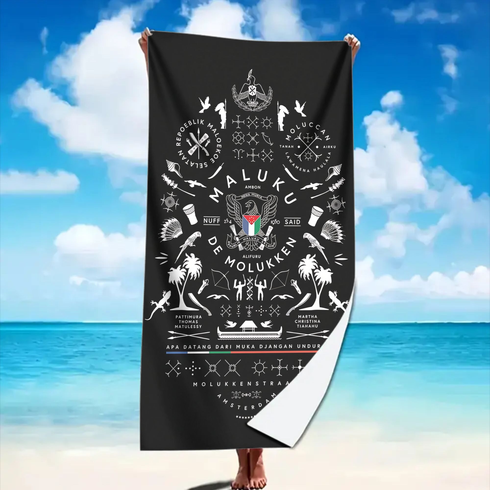 TEMU Series Microfiber Beach Towel, Unisex, With Stylish Patterns, Suitable For Swimming, Gym, And Yoga - An Companion, Gift For Birthdays, And A