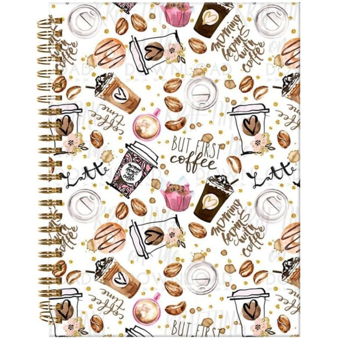 

Chic Hardcover Spiral Journal Notebook For Women - 5.5x8.3", 50 Lined Pages, Paper, Office, School & Gifts