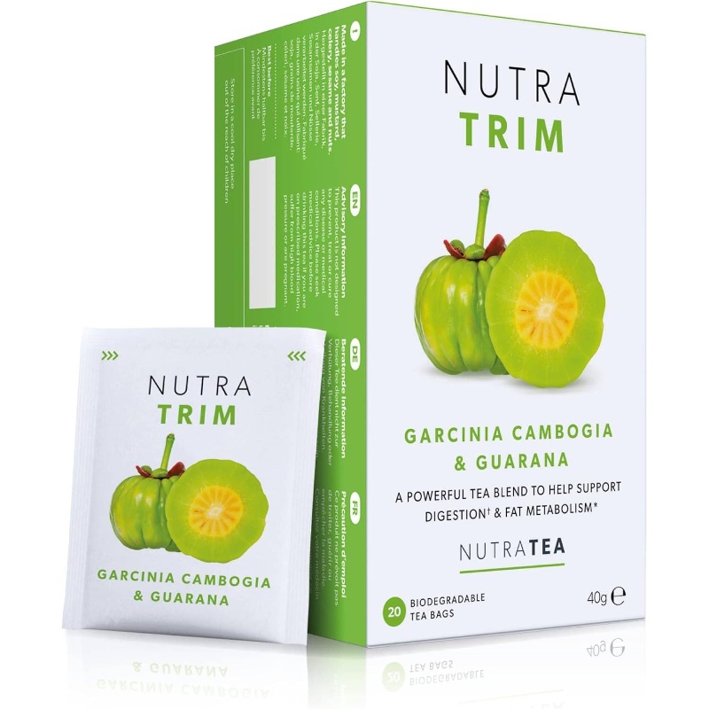 20 Sachets ( Bags) NUTRATRIM Detox Supplement with Garcinia Cambogia, Herbal Formula for, Sugar Craving & Digestion - Fat, Easy-to-Use Dietary Aid