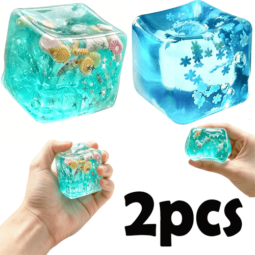 2pcs slow cube of cube toy sensory stress ball for anxiety relief ideal for classroom rewards