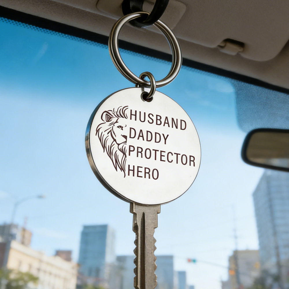 stainless steel keychain gifts for dad grandpa husband fianc boyfriend for valentines day christmas and birthdays