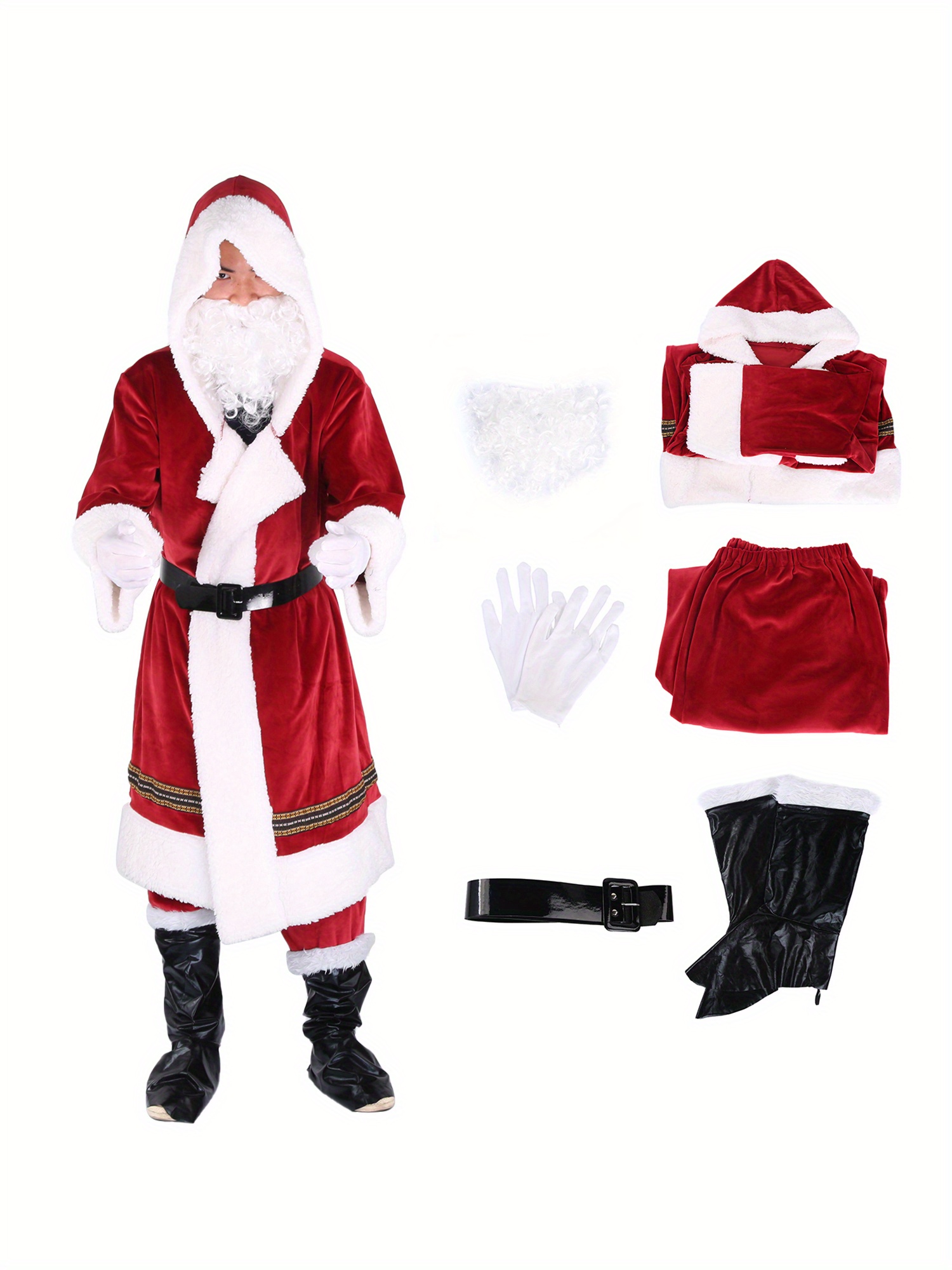 Amazon Men's Naughty Christmas Costumes Santa Claus Costume