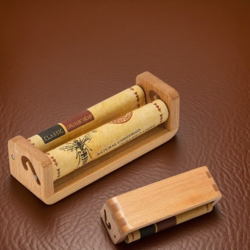 homemade cigarette rolling machine heavy-duty manual cigarette maker machine with tobacco & pre-rolled cones -  rolling press for homemade , compatible with 70mm/78mm/110mm, no  electricity needed, portable tobacco manufacturing equipment with opp bag