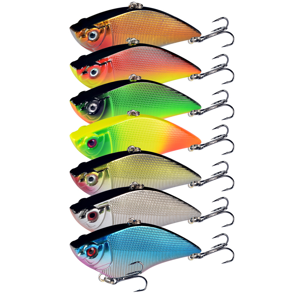 TEMU 7pcs Of Sinking Vib Lures, Bionic Lures, Fishing Lures For Walleye And , Suitable For All , Freshwater And Saltwater