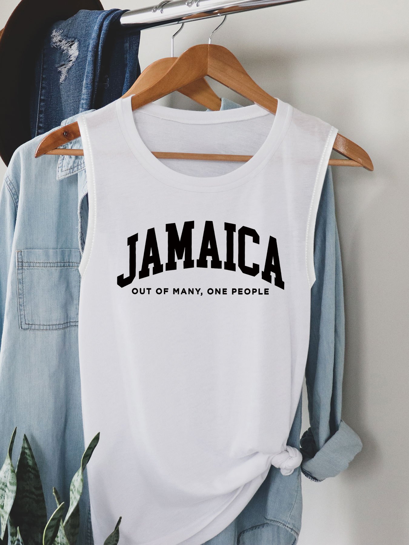 womens jamaica graphic print tank top many - Temu
