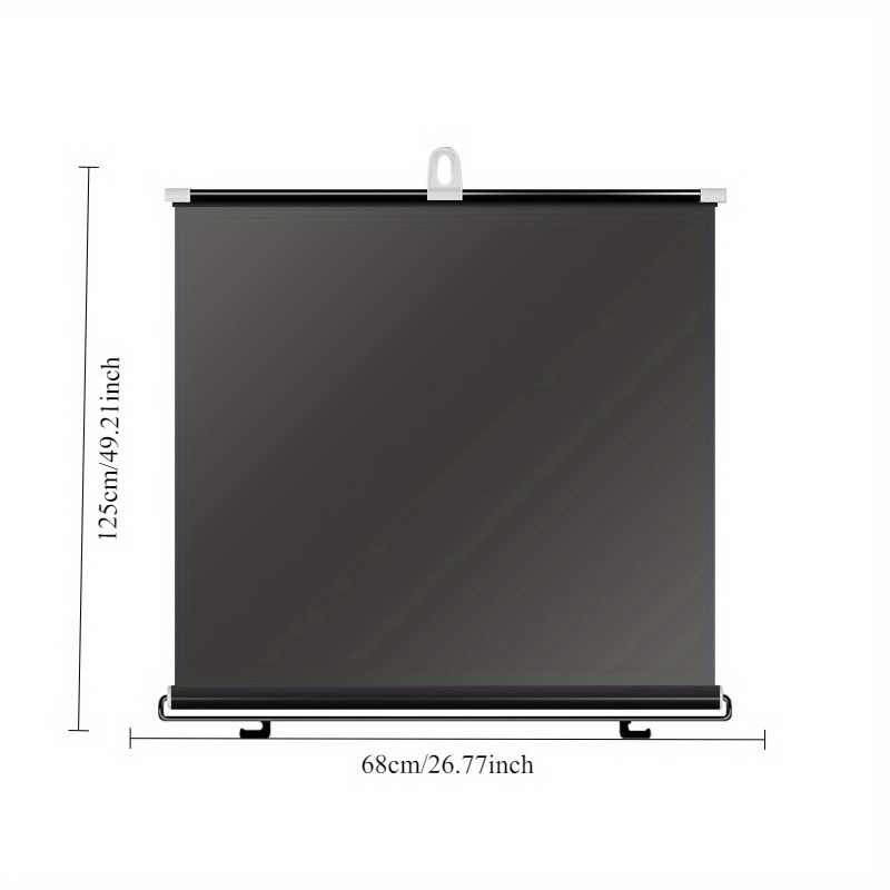 TEMU Automatic Retractable Car Sun Visor - Heat And Uv Protection, Easy And Damage-free Installation, Suitable For All Vehicles, Durable Accessory,