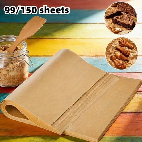 99 150 sheets heavy duty high quality baking paper universal for cakes bread pies and pizzas special for high temperature ovens and air fryers multifunctional kitchen mat paper easy demolding and cleaning