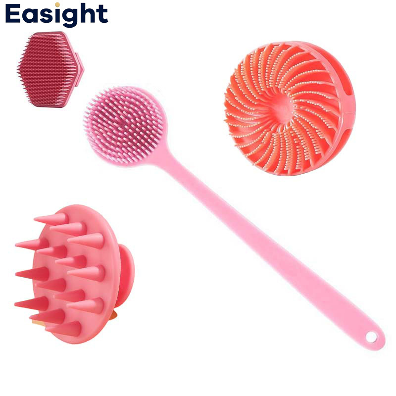 4pcs Back Scrubber Set for Shower, Ergonomic Design