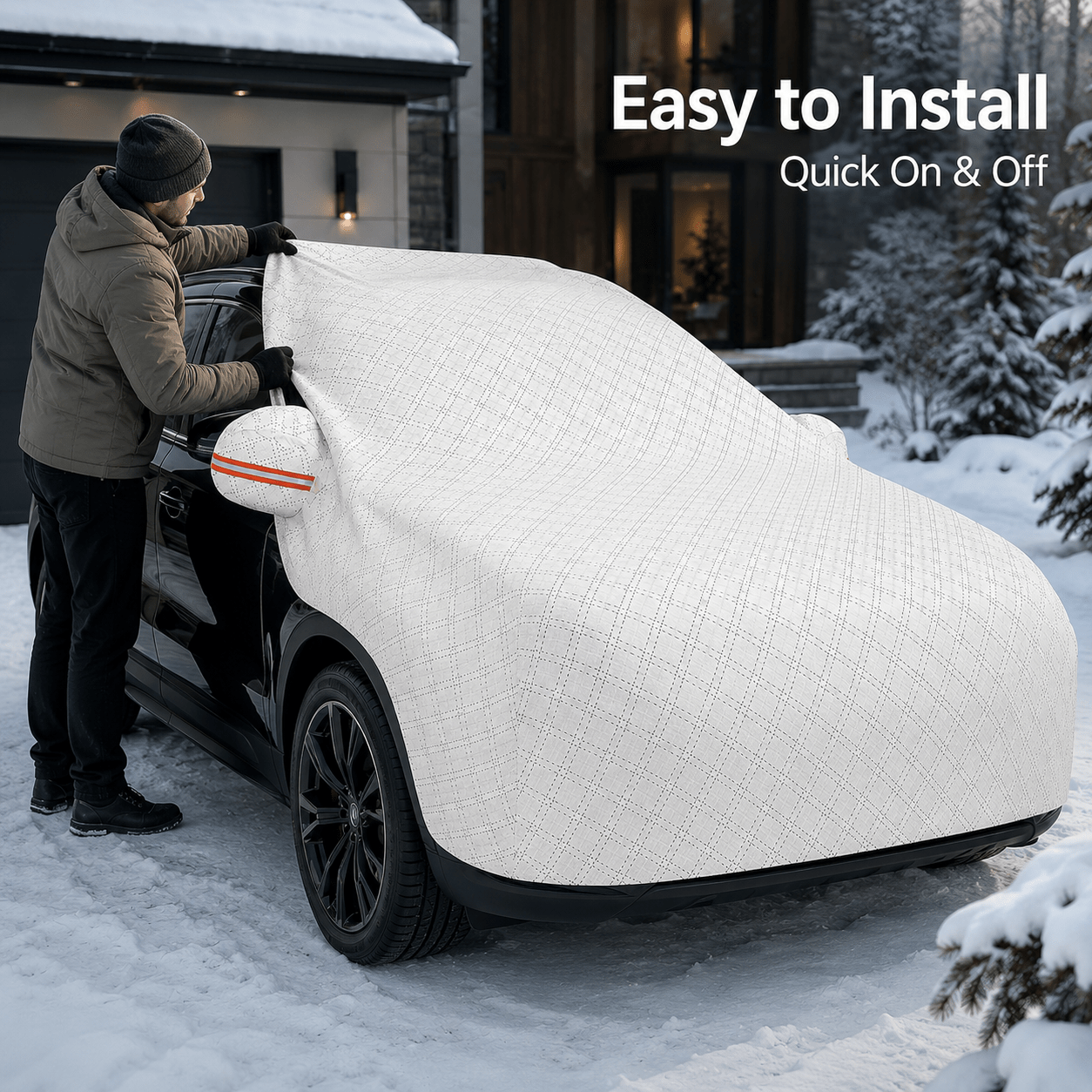 TEMU Universal Thickened Cover Cloth For Car Windshields, Against Snow, Frost, And Sun Throughout All