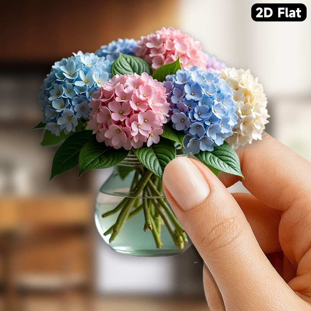 A 2d Flat Soft Magnet, Made Of Acrylic And Rubber, Featuring A With Colorful In A Glass Jar. Perfect For Home Decor Enthusiasts And An For Mother's Day Gifts