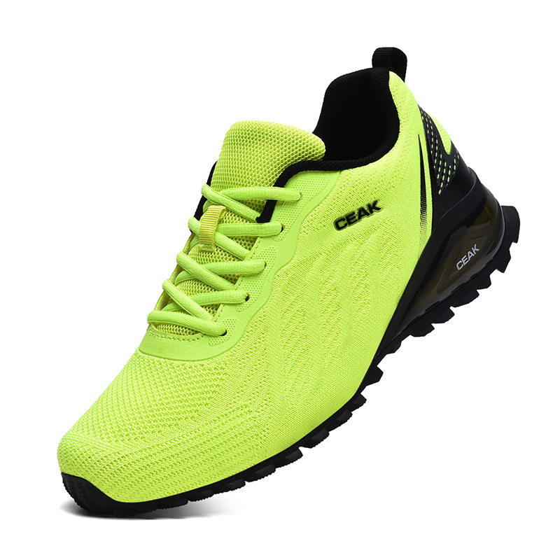 Men's Wide Width Elastic Closure Sneakers for Running & Walking
