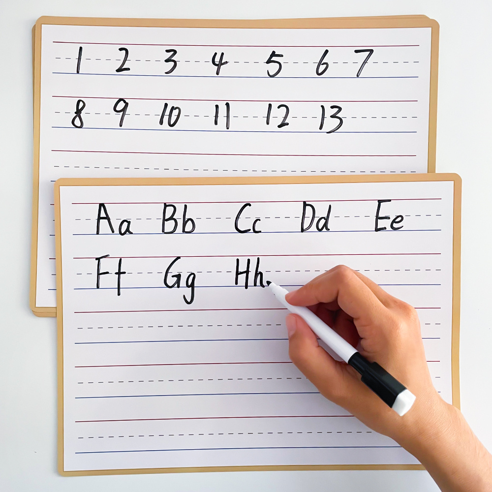 10 Pack Double-Sided Whiteboard Dry Erase Boards for Kids