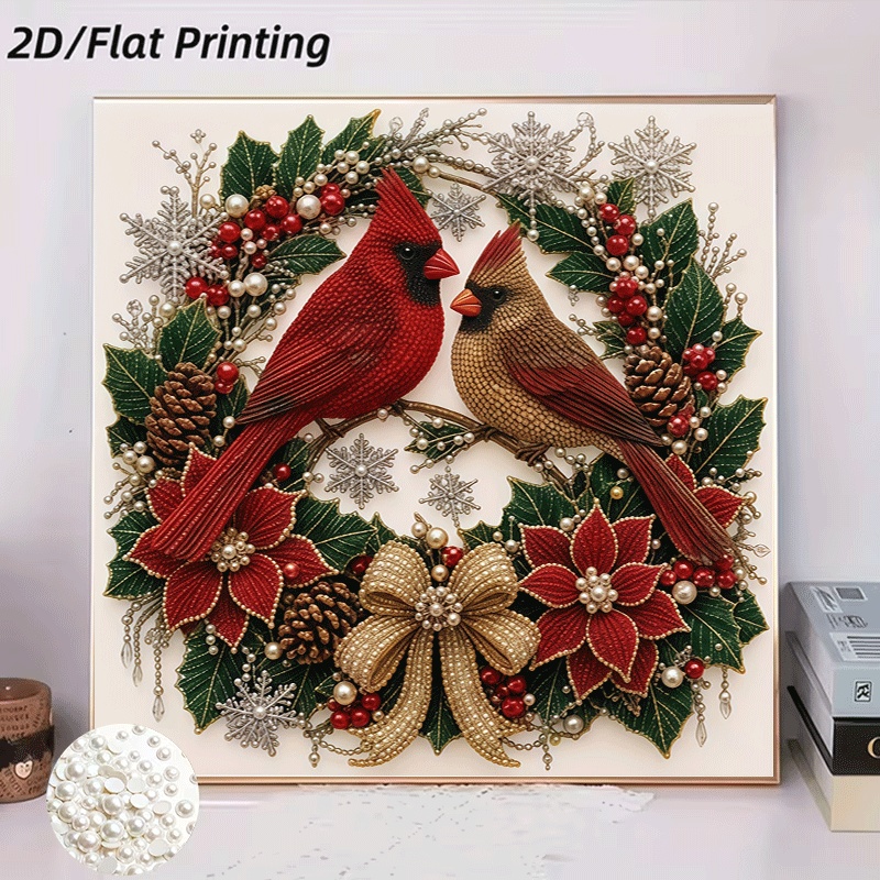 TEMU 2d Flat Printing Painting Diamond Painting Craft Material Kit Bedroom Entrance Holiday Gift Diamond Set Diamond Drill Art Painting Holiday Gift