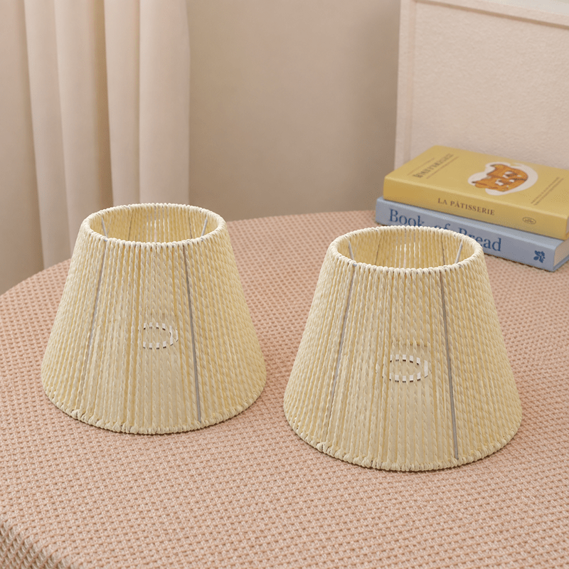 Hand Woven Linen Rope Lampshade for Table & Floor Lamps