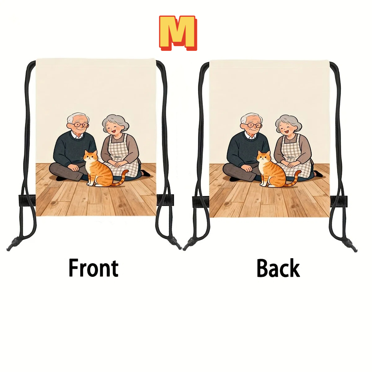 TEMU 1pc Custom Photo/text/ Drawstring Backpack Bag - Gym Bag With Your Own Picture, Durable Soft Suitable For,, Travel, Machine Washable Gift For &