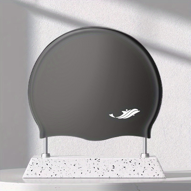 TEMU Swimming Cap, Waterproof And Non-slip High-elasticity Silicone Swim Cap, Unisex Silicone Swim Cap, Extra-wide And Extra-large Design, Protects