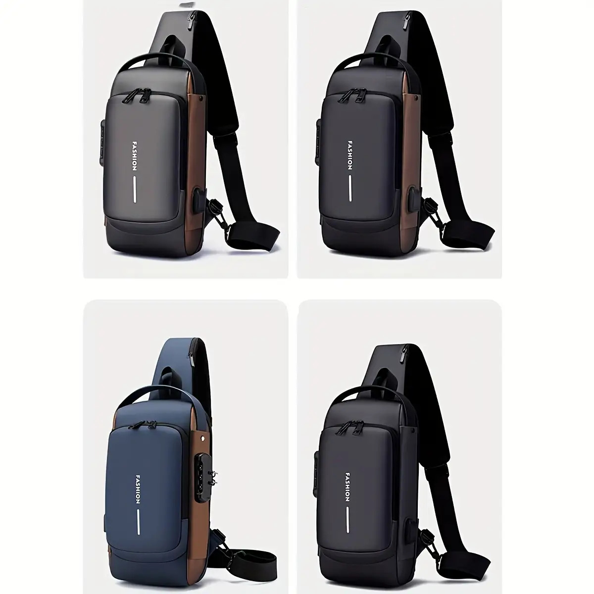 Anti-Theft Motorcycle Backpack with Lock, Convertible Crossbody Bag, Zipper Closure & Anti-Theft Compartment, Adjustable Shoulder Strap - Suitable for Commuting, Travel, Motorcycling - Large/Small Size Options - Men's Secure Motorcycle Crossbody Bag 17 Anti-Theft Motorcycle Backpack with Lock, Convertible Crossbody Bag, Zipper Closure & Anti-Theft Compartment, Adjustable Shoulder Strap - Suitable for Commuting, Travel, Motorcycling - Large/Small Size Options - Men's Secure Motorcycle Crossbody Bag