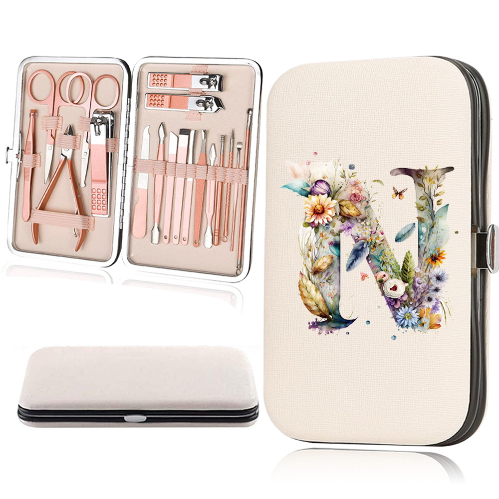 18pcs Essential Travel Nail Clipper Set with Organizer Case