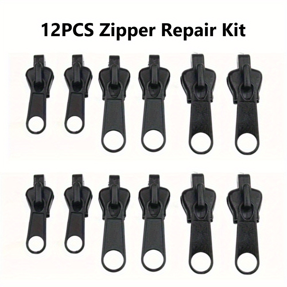 Image of Fix Your Damaged Zipper Quickly With This 12pcs Universal Zipper Repair Kit That In Sizes