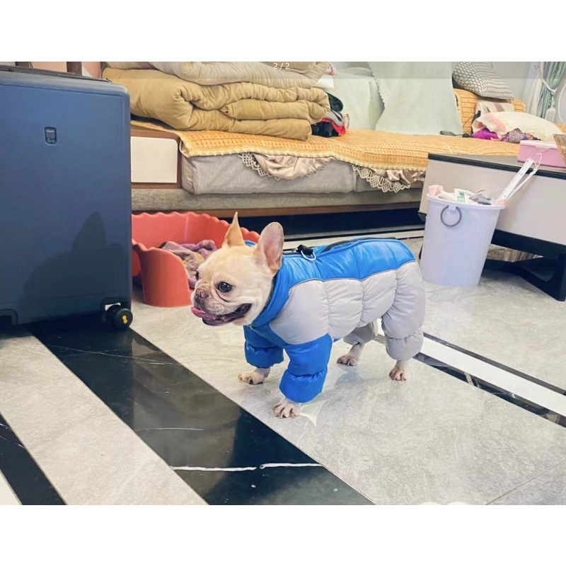 waterproof windproof dog winter jacket with reflective safety trim full zip high neck insulated coat machine washable warm pet clothing with storage pocket adjustable leg warmers for small medium dogs cozy outdoor winter wear cold weather protection high collar design reinforced stitching durable fabric mediumsized pets dog coats winter winter dog clothes dog coats for small dogs