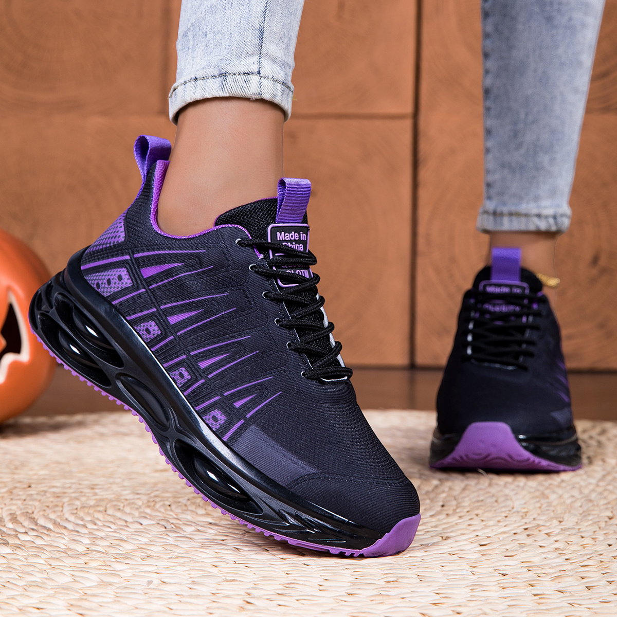 Image of Women' Walking Shoes For Women Tennis Shoes For Women, Breathable Mesh Air Women's Casual Shoes For Women Fashionable Sneakers For Women Trainer, Thick Lace-up , Workout Shoes, Women Shoes