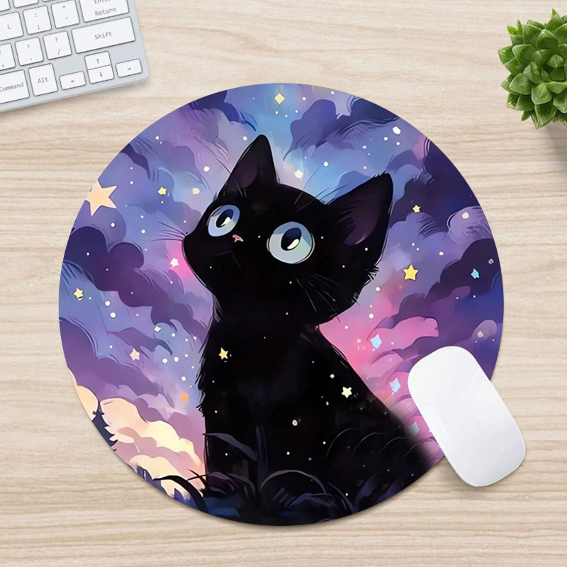 TEMU Cute Mouse Pad, With Non-slip Rubber Base, Humorous Design , Suitable For Desktop, Laptop, And Office Or Home Decor, A Charming Gift For Women