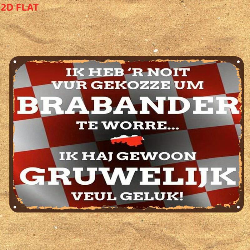TEMU 2d Flat, 1pc, Retro Vintage Dutch Quote Metal Sign Metal Tin Sign, Pre-drilled Holes, Suitable For Indoor, Garden, Outdoor, Home, Office, Toilet